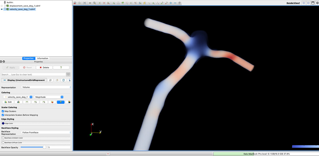 Black background with volume rendering - ParaView Support - ParaView