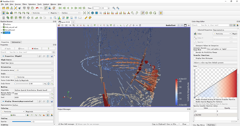 Glyph on streamlines (not animation view) - ParaView Support - ParaView