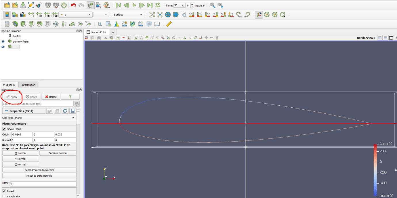 openfoam paraview clipping