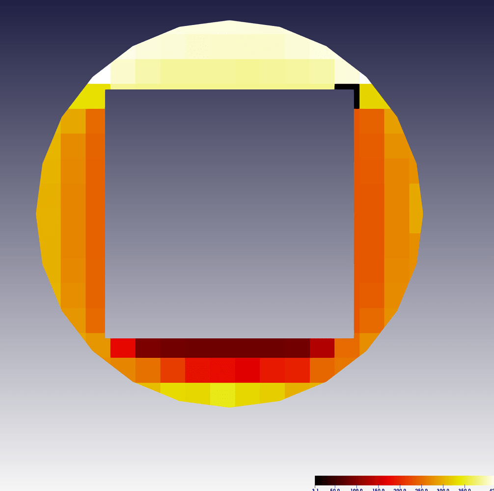 interpolate between two cells paraview