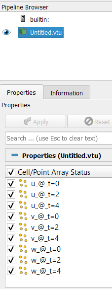 Timesteps From Comsol Vtk Writer Are Read As Separate Data Fields Paraview Support Paraview